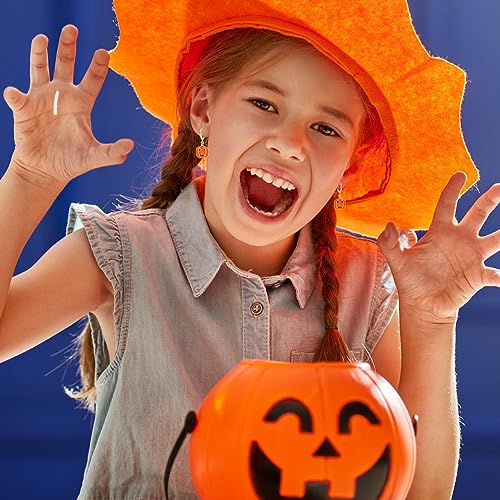 Yoshow 16 Pairs Hypoallergenic Halloween Earrings for Women Teen Girls Dangle Drop Hoop Earrings Set Fall Earrings Pumpkin Spider Bat Black Cat Ghost Witch Spooky Halloween Jewelry4