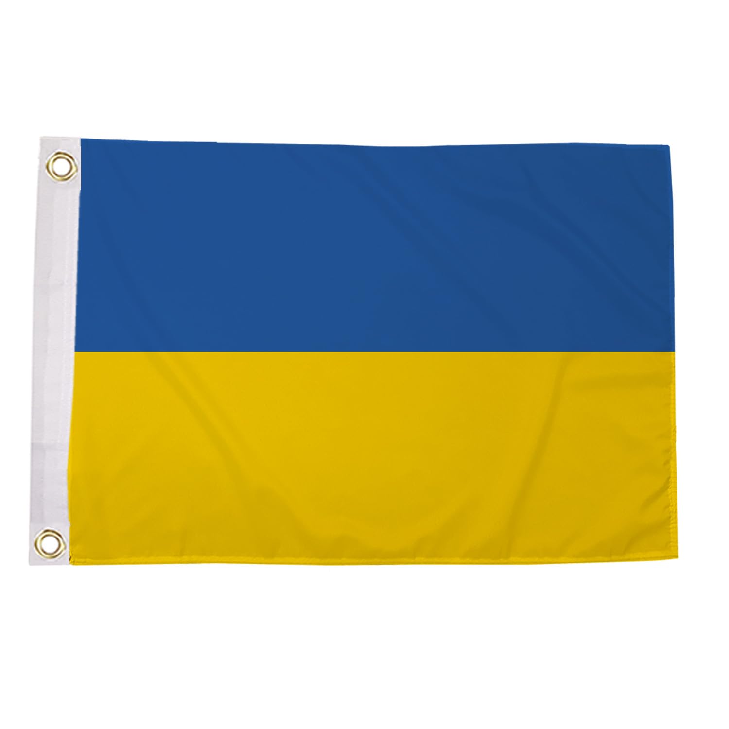 Flagtex Ukraine Flag 18x12 Inch with Eyelets, Small National Polyester Flag