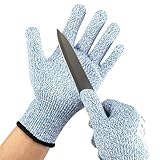 Kebada Cut Resistant Gloves, Food Grade Cut Proof Gloves for Kitchen, ANSI A4 Safety Protection, Ideal for Chef's Work, Large