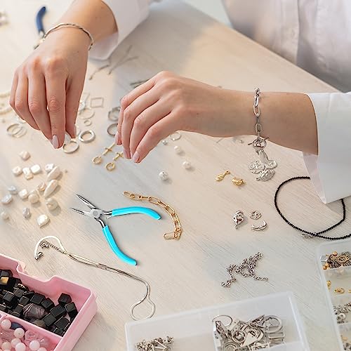 Eruinfang Needle Nose Pliers 4.5 Inch Jewelry Pliers Super Precision Jewelry Making Tools Comfort Grip Handle Craft Pliers For Jewelry Repair Wire Bending Gripping thumb #3