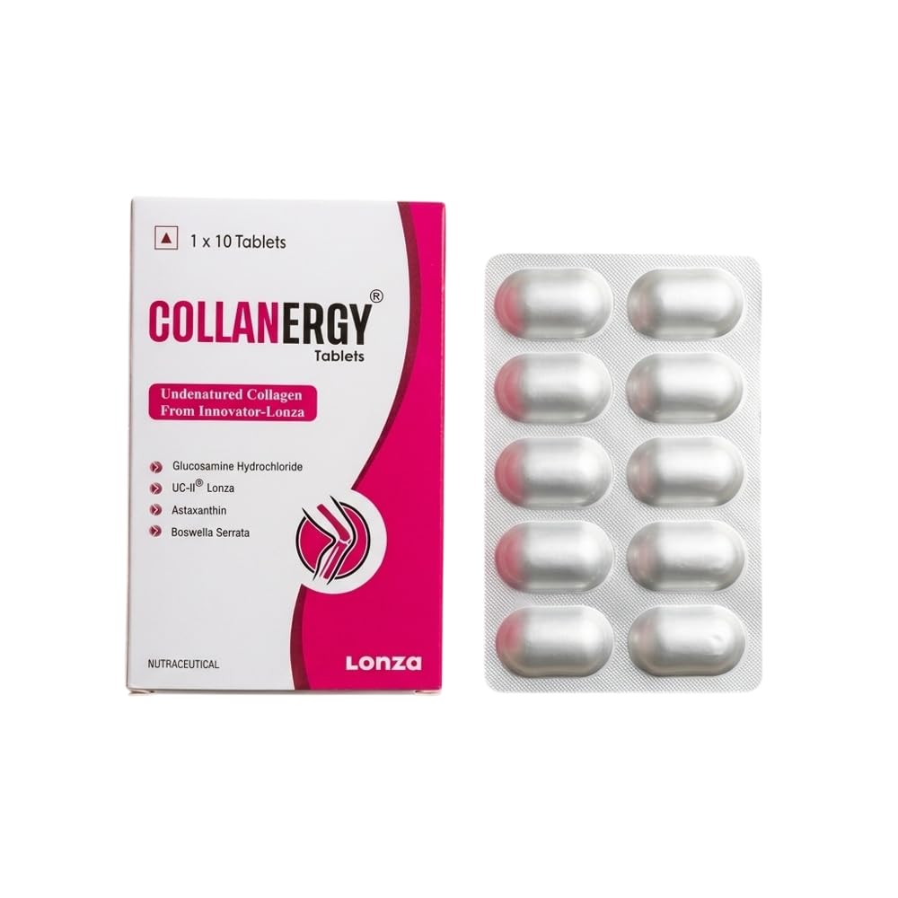 SHUBAN Collanergy Tablets with Glucosamine Boswellia Astaxanthin UC II Formula Reddish Brown Tablet Form Blister Packaging Supplement-image-18