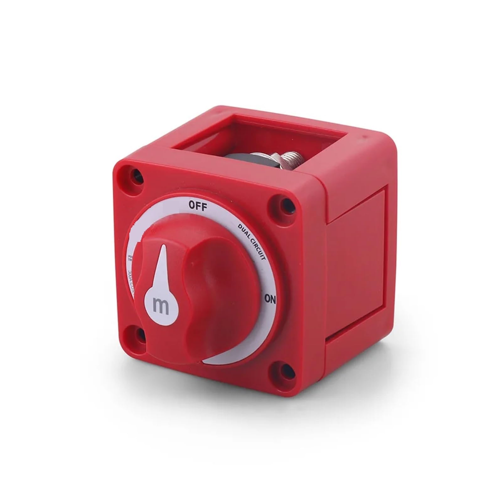 Cortador de circuito rojo 6010, interruptor giratorio de desconexión de aislador doble de 2 posiciones, 32V CC, 300A