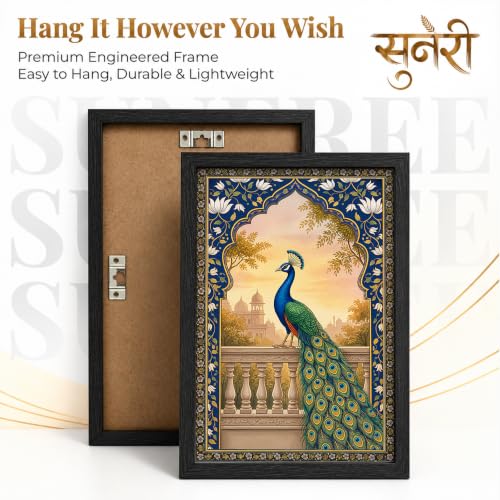 Image of Suneree Traditional Indian Wall Art - Set of 2 (ART 15, 13x19 INCHES)