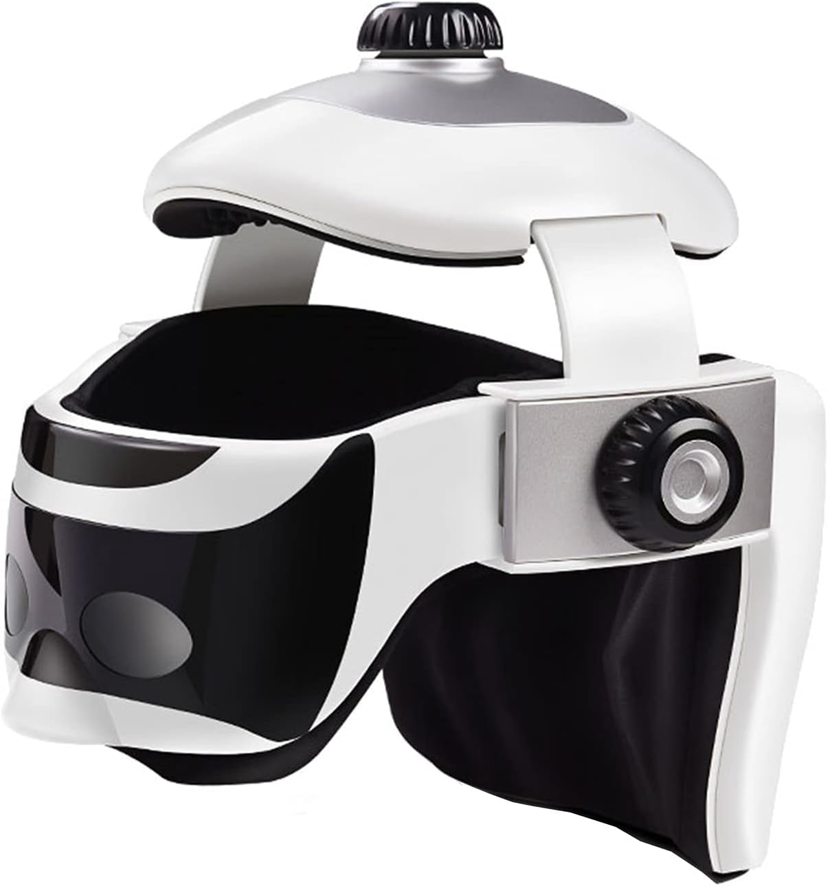 Massaggio al Collo Senza Fili, Riscaldamento Elettrico, Casco per Massaggio alla Testa, Pressione dell'Aria Automatica, Vibrazione, Massaggiatore per Il Collo, Stimolatore Muscolare, As