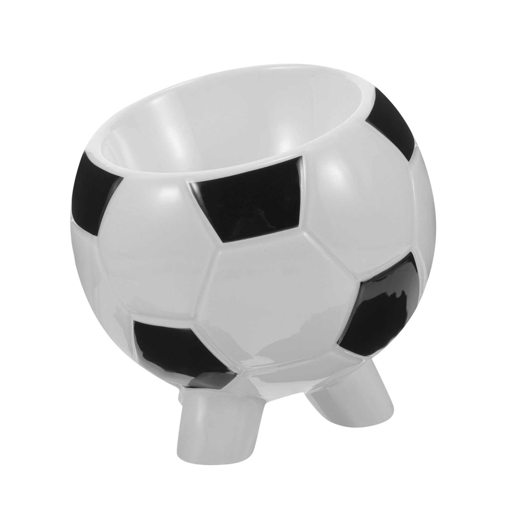 Ciotola per Animali da Calcio in Ceramica Facile da Lavare | Pappa Gatto e Cane, Texture Liscia, Uso per Pet Supply, Adatta a Ogni Occasione