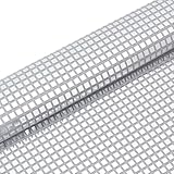 OLYCRAFT 1 m x 1,4 m tela cuadrada de tul con lentejuelas de metal plateado con espejo de discoteca para fiestas de discoteca para coser hacer vestidos, decoración para fiestas