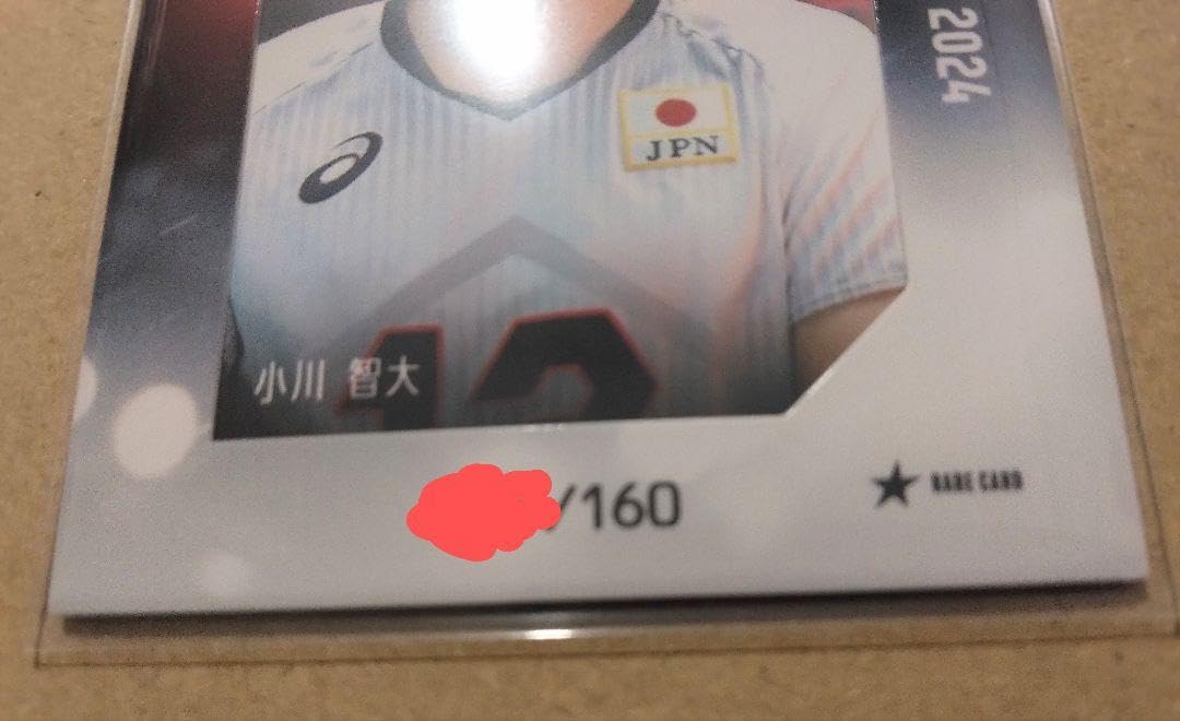 Amazon.co.jp: 男子バレー 小川智大選手 箔押しサインカード : おもちゃ