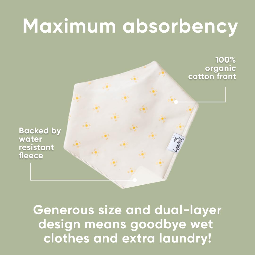 Copper Pearl Bavoir bandana bébé en coton doux absorbant ajustement réglable nombreux styles