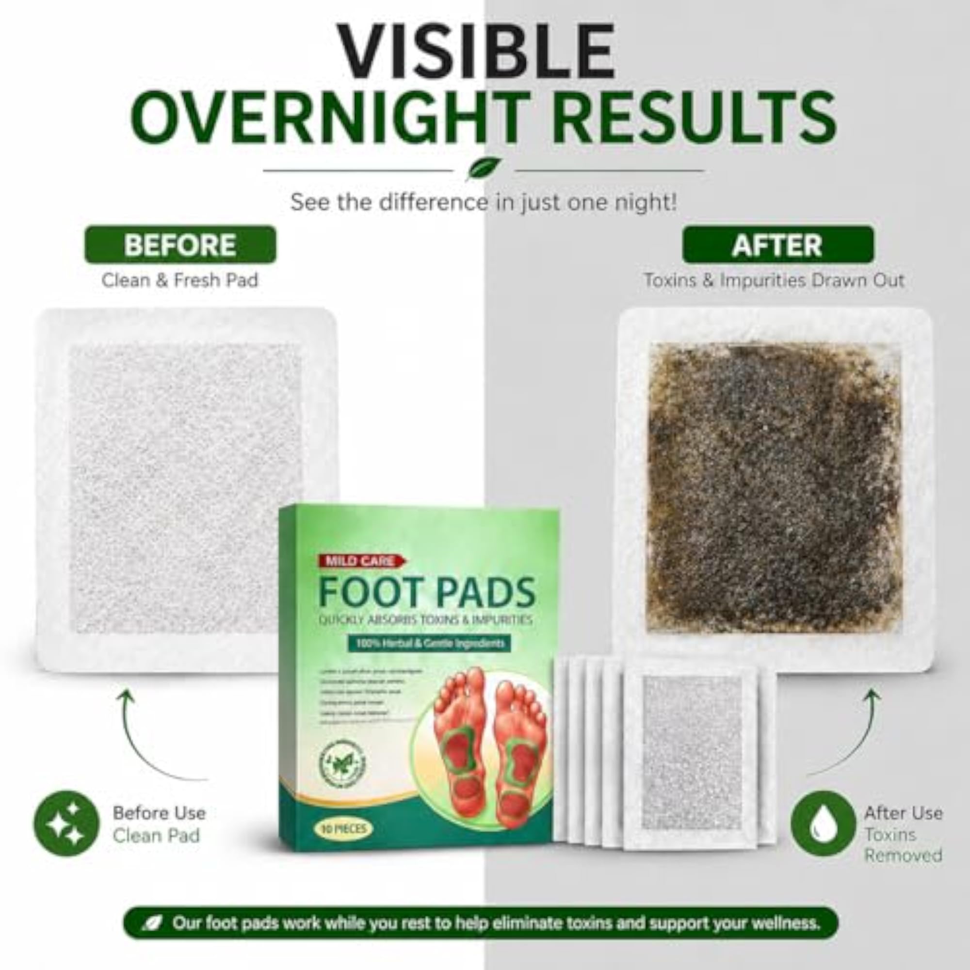 Detox Foot Patch with Ginger & Bamboo Vinegar