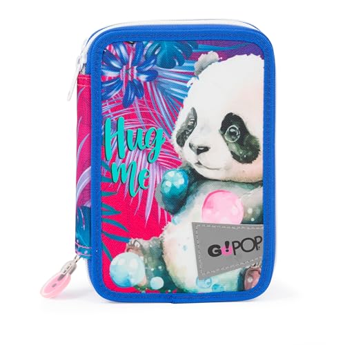 Tema Sweet Jungle: L'astuccio triplo Go Pop con design Sweet Jungle farà felici tutte le bambine e ragazze amanti della natura e degli animali della savana, rendendo ogni giornata scolastica un'avventura