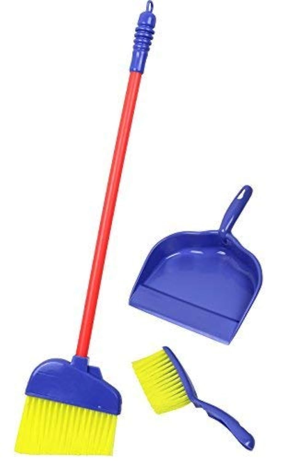 Click N’ Play Pretend Play Kids Broom, Dustpan, and Brush Household Cleaning Toy Play Set