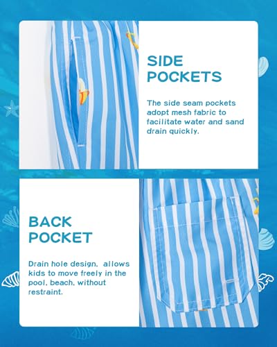Image of SURF CUZ Boys Swim Trunks Toddler Swim Shorts UPF 50+ Bathing Suit for Boy Swimsuit Quick Dry Mesh Beach Boardshorts Swimwear