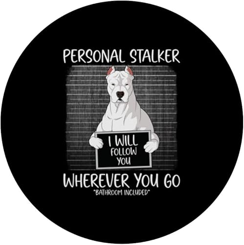 Miniatura 3 de Dogo Argentino mug shot guilty dog PopSockets Standard PopGrip