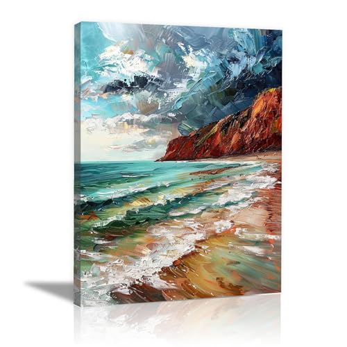 Impression de peinture de falaise WODJEM pour s'évader au bord de la mer
