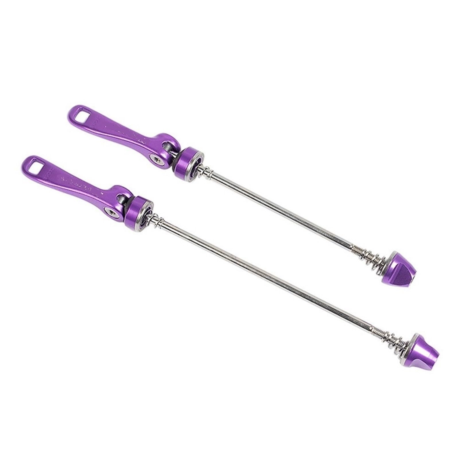 Cycling Quick Releases 2Pcs 210/245mm Bicycle Skewer Bicycle Quick Release Lever Axis MTB Road Bike Wheel Hub Skewers Quick Release Axle Bike Accessory Bicycle Skewer (Color : Purple)
