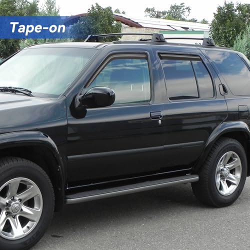 Image of Window Visors Rain Guards for 1996-2004 Nissan Pathfinder, Out-Channel Window Vent Wind Deflectors Visors Shades for 1997-2003 Infiniti QX4