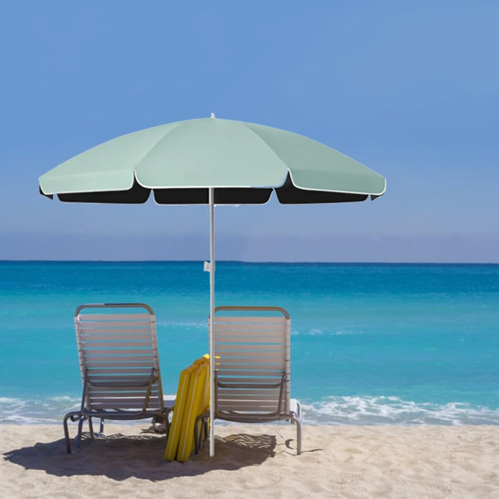 Parasol zewnętrzny z ochroną przed promieniowaniem UV, lekki i przenośny, okrągły parasol przeciwsłoneczny z regulacją wysokości, na basen i podwórko
