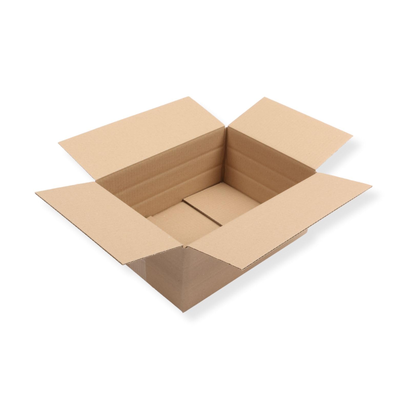 100 St. Versandkarton 350 x 250 x 150 Größe "S" Faltschachtel Transportkiste Faltkarton Packsetkarton mit 2 Zusatzrillern bei 50 und 100 mm