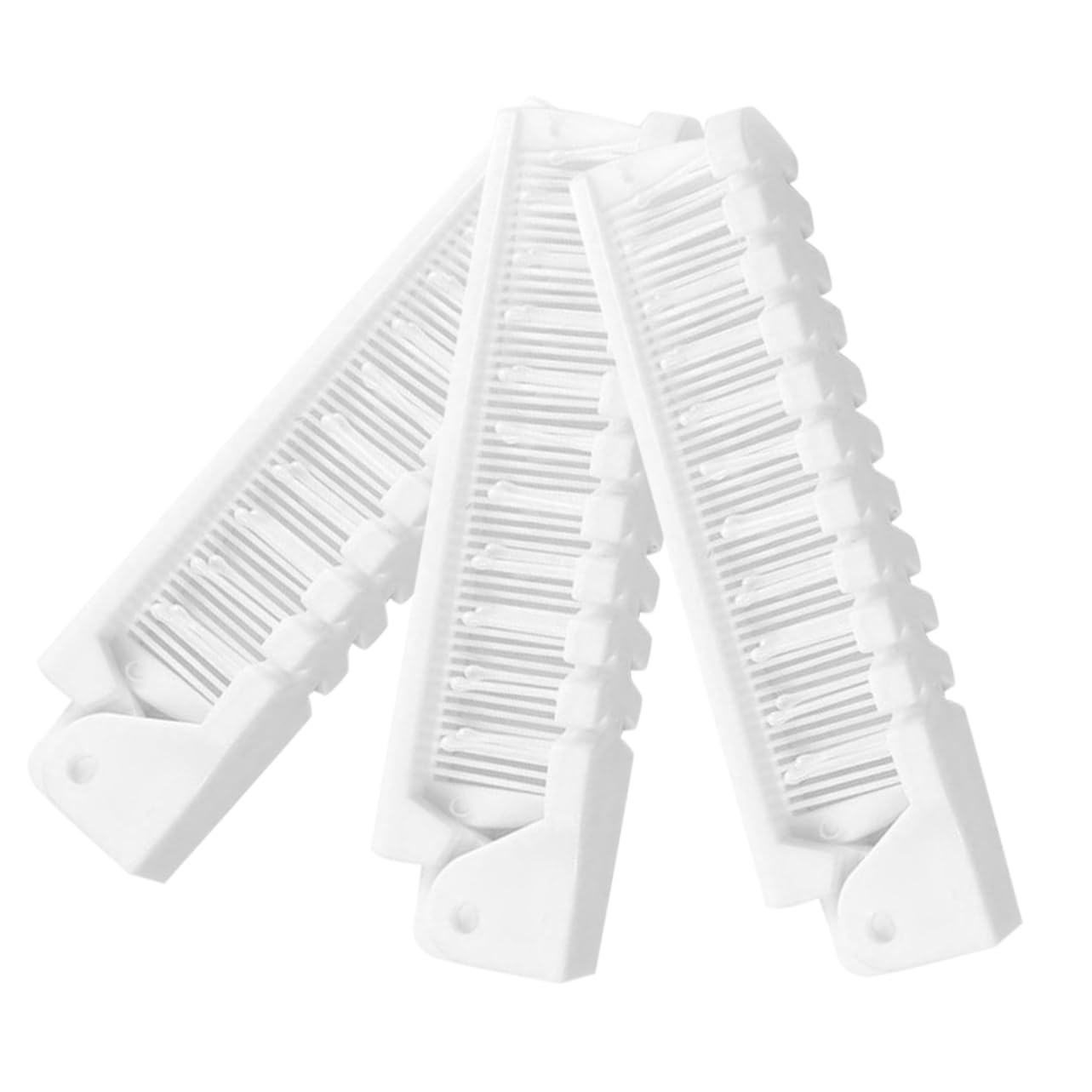 FRCOLOR 15 Peine plegable para mujer, cepillo de pelo para cabello rizado, peine compacto, mini cepillo para el cabello, mini cepillo de viaje, cepillo para el pelo, de de plástico,