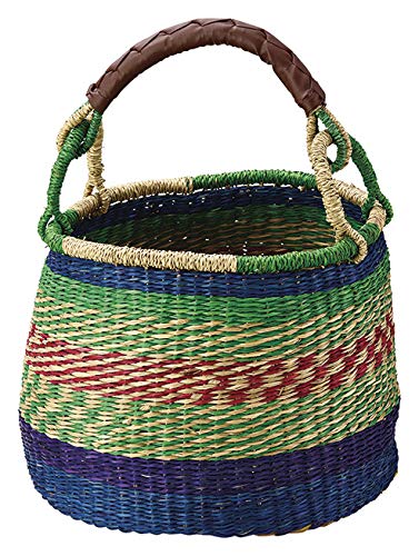 ちどり産業(Tidorisangyou) バスケット グリーン 35×35×47cm