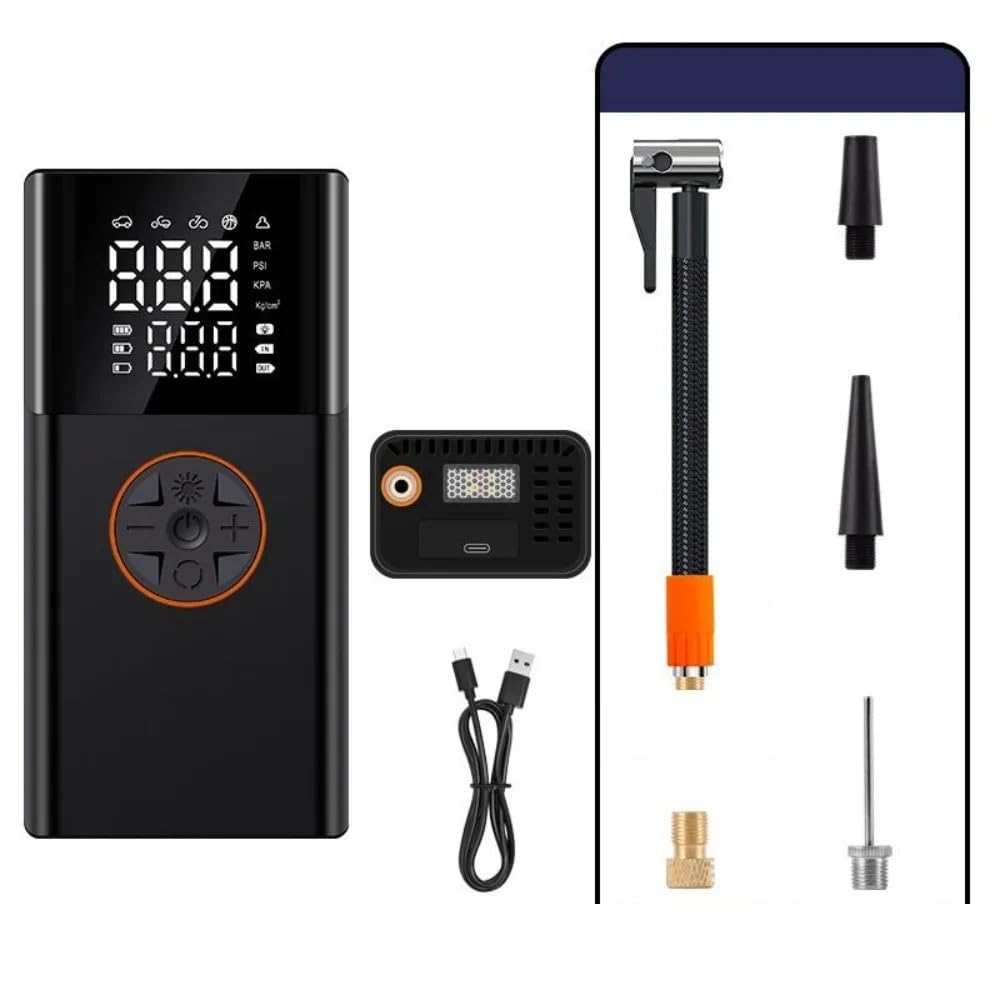 Compressore d'Aria Portatile per Auto Senza Fili