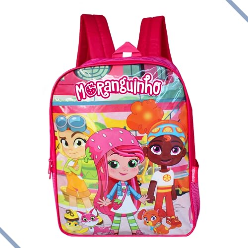 Mochila Escolar Infantil E Juvenil Da Moranguinho