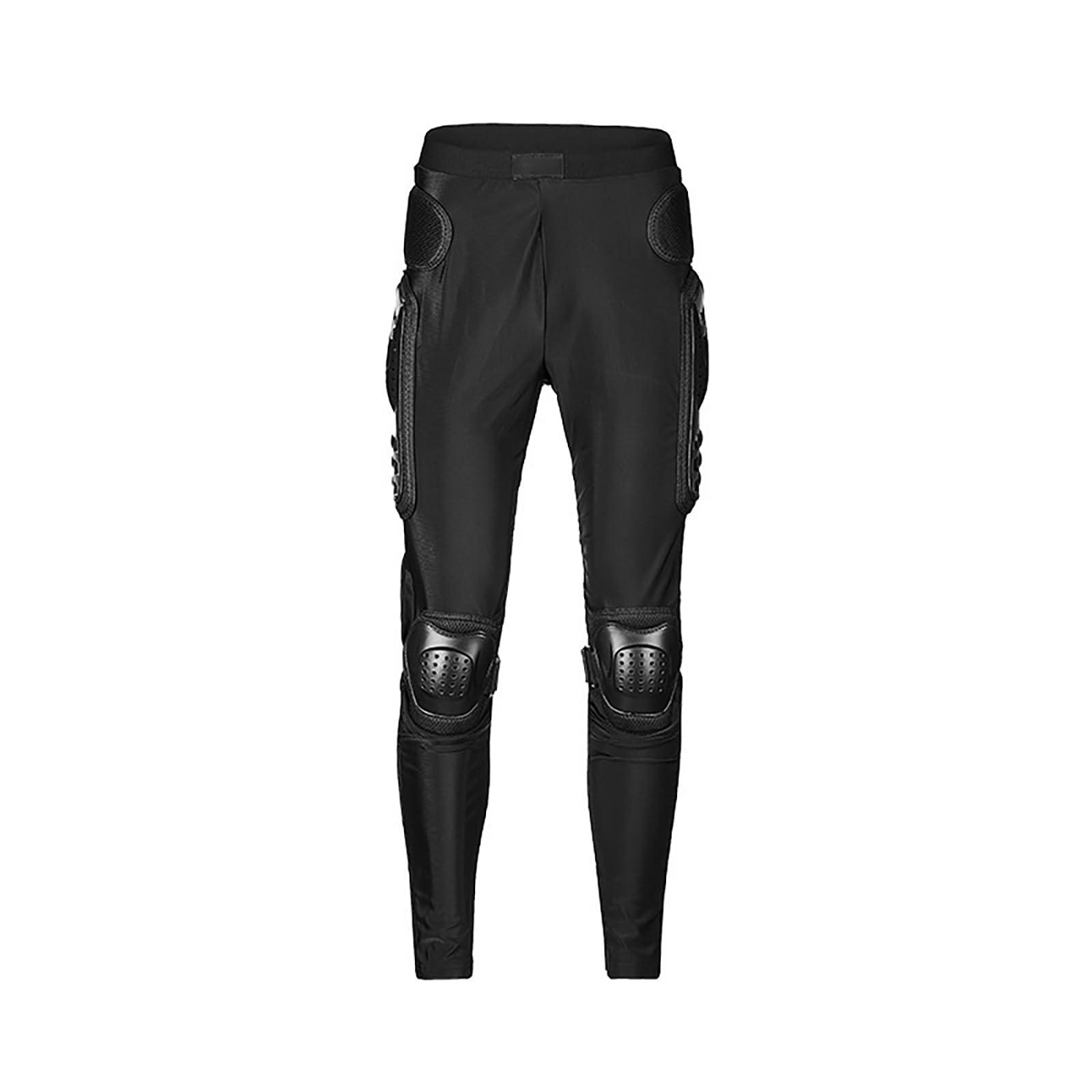 M&Catree Unisex Black Motorbike Protective Armour Hip Thigh Knee Armor Protector Motocross Armoured Trousers For Motorcycle, Mtb, Dirt Bike Racing Protection Gear - M