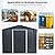 8x6 FT Outdoor Storage Shed,Large Garden Tool Metal Shed with Sloping Roof and Lockable Door,Waterproof Garden Shed for Backyard,Patio,Lawn,Black