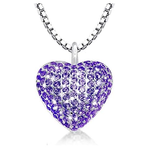 925 Sterling Silver Cremation Necklace CZ Heart Urn Pendant Jewelry for Pet Human Ashes Keepsake Memorial Jewelry Gift for Women Cover