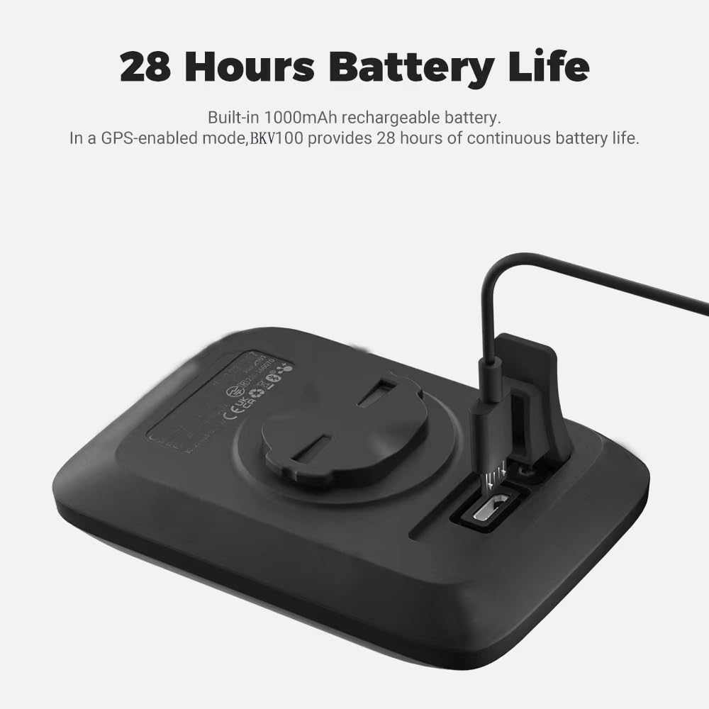 Bike Computer GPS Wireless, ANT+ Bike Computer GPS with Bluetooth, Multifunctional ANT+ Bicycle Computer GPS with 2.4 LCD Screen, Bike Speedometer with Auto Backlight IP67, Black