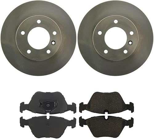 Juego de pastillas de freno delantero y rotores de disco de freno de disco para Jaguar Vanden Plas 1990-1997 para Jaguar XJ12 1995 1996 compatible