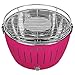 LotusGrill G-LI-34P Barbecue con batterie e cavo di alimentazione USB, Viola