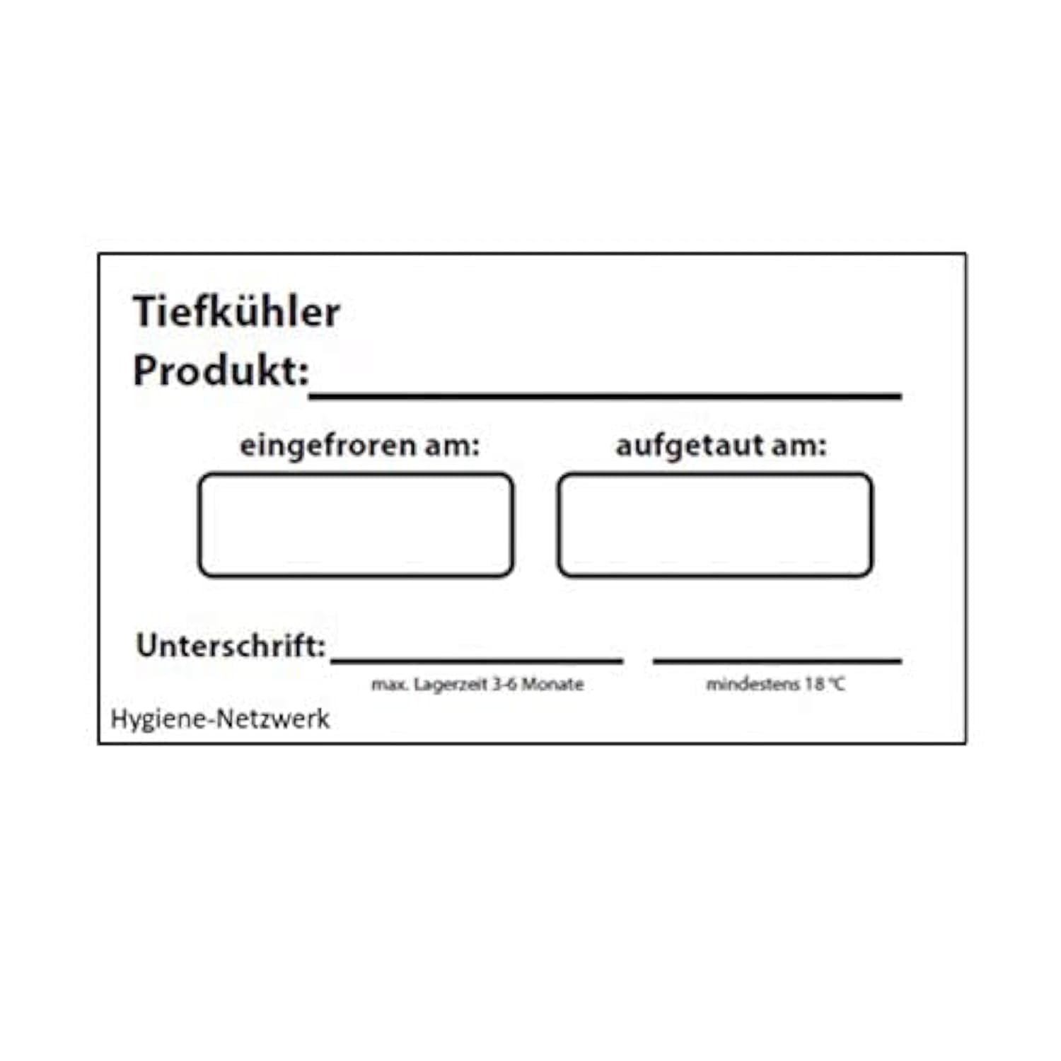 Etichette solubili in acqua per freezer, ideali per gastronomia e grandi cucine, autoadesive e senza lasciare residui. 500 etichette sciolte su rotolo. Dimensioni 70 x 35 mm