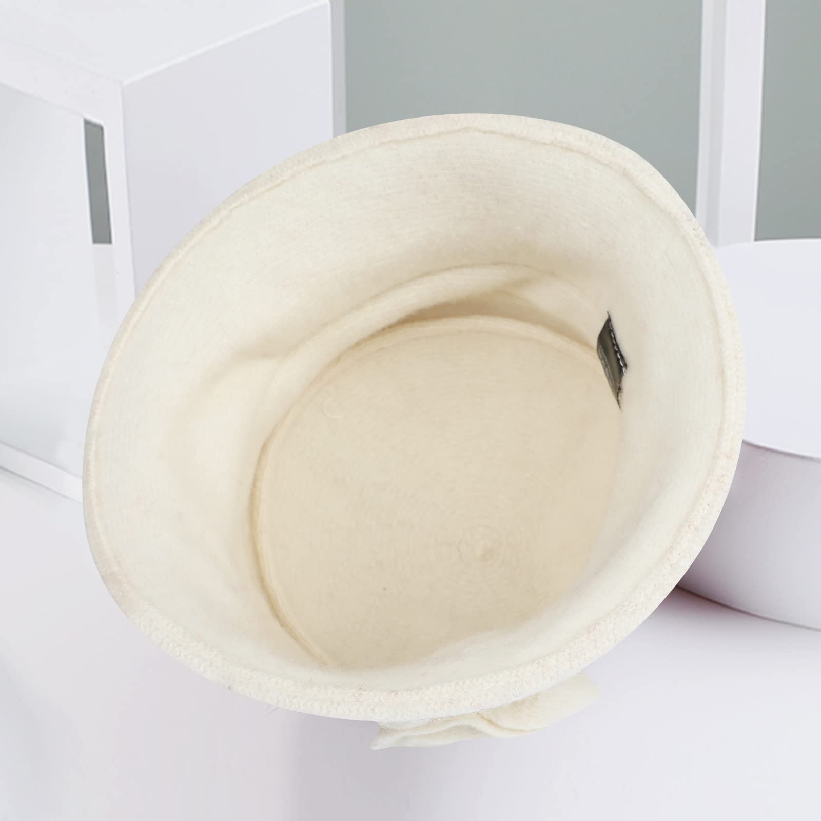 Damen Fischerhüte Wintermütze Warme Baret Hut Französischer Stil Vintage 1920s Vintage Bowler Wolle Winter Hut