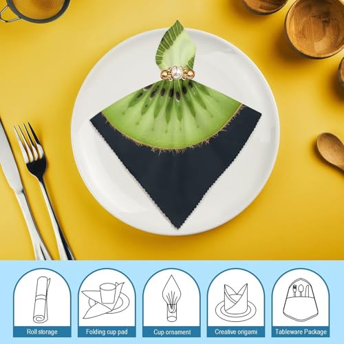 Servilletas de Tela Kiwi Slice Set x2 Floral Cuadradas miniatura 7