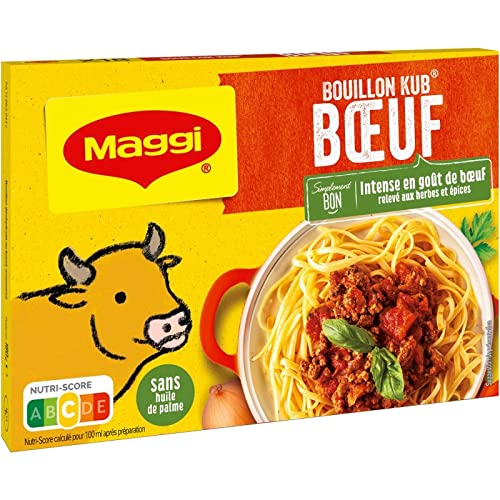 NESTLE MAGGI - Bouillon Goût Boeuf Tablettes 180G - le Lot De 4