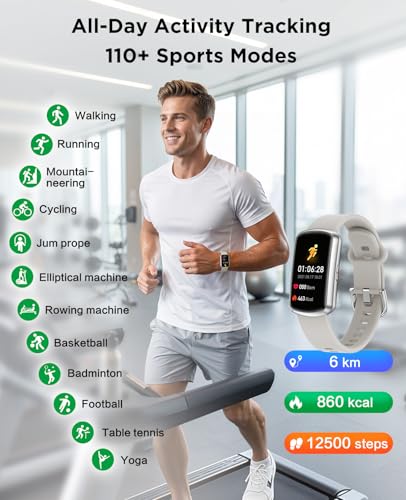 Image of Smart Watch Fitness Trackers for Women Men, 24 /7 Health Activity Monitor