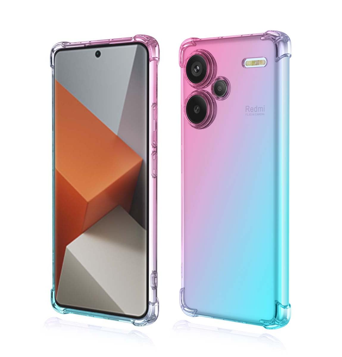 Cover soft-touch per Xiaomi Redmi Note 13 Pro Plus serie Fast Cover - fucsia - Italiano