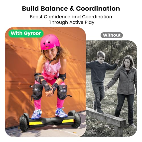 Gyroor G13 All-Terrain Hoverboard with Bluetooth & LED Lights Gift,Black - image 3
