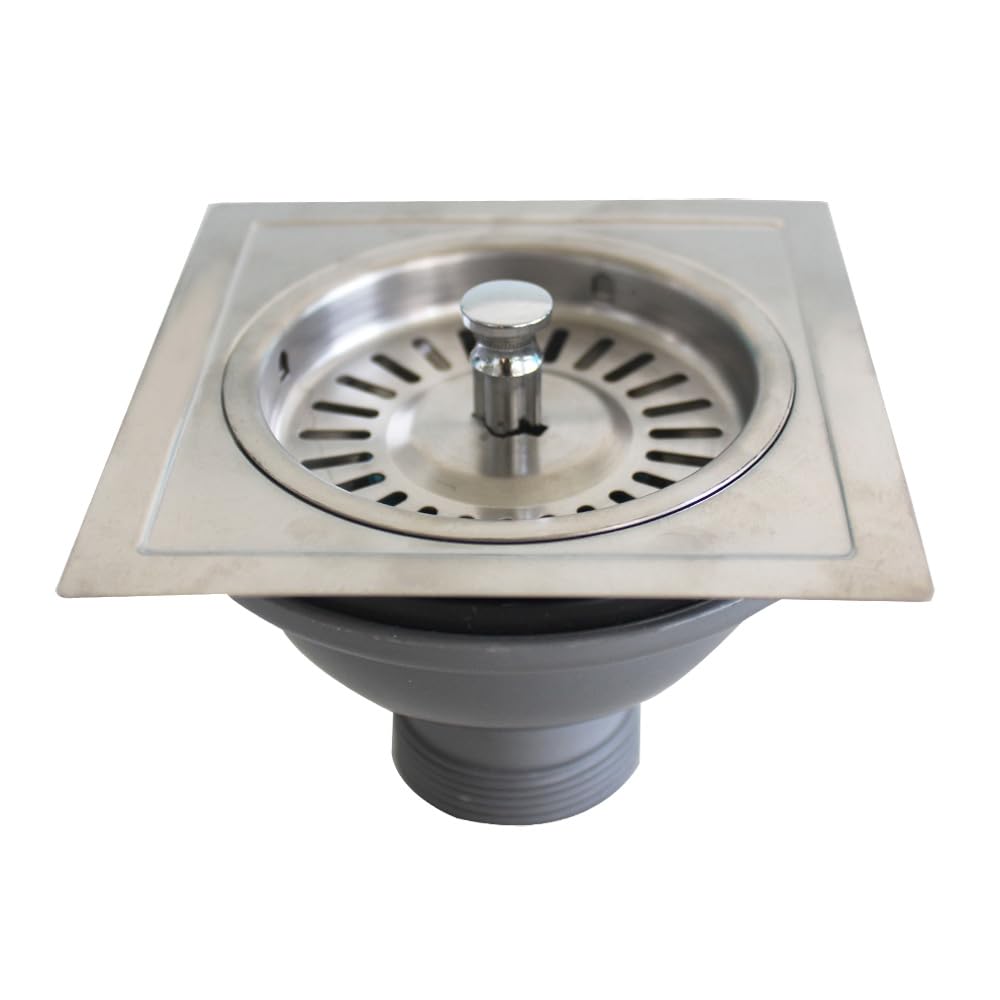 TALEA Sink Strainer for Old Sink,118 * 118MM Square Waste Kit, XK174-U