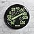 Taylor Glow in the Dark Wall Indoor Thermometer, 13.25 inch, Black