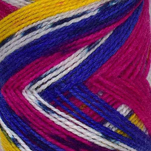 Image of Ganga Spectrum Real Azul (200 gm) Wool Ball Hand Knitting Wool /Art Craft Soft Fingering Crochet Hook Yarn, Needle Knitting, with Needle.-H