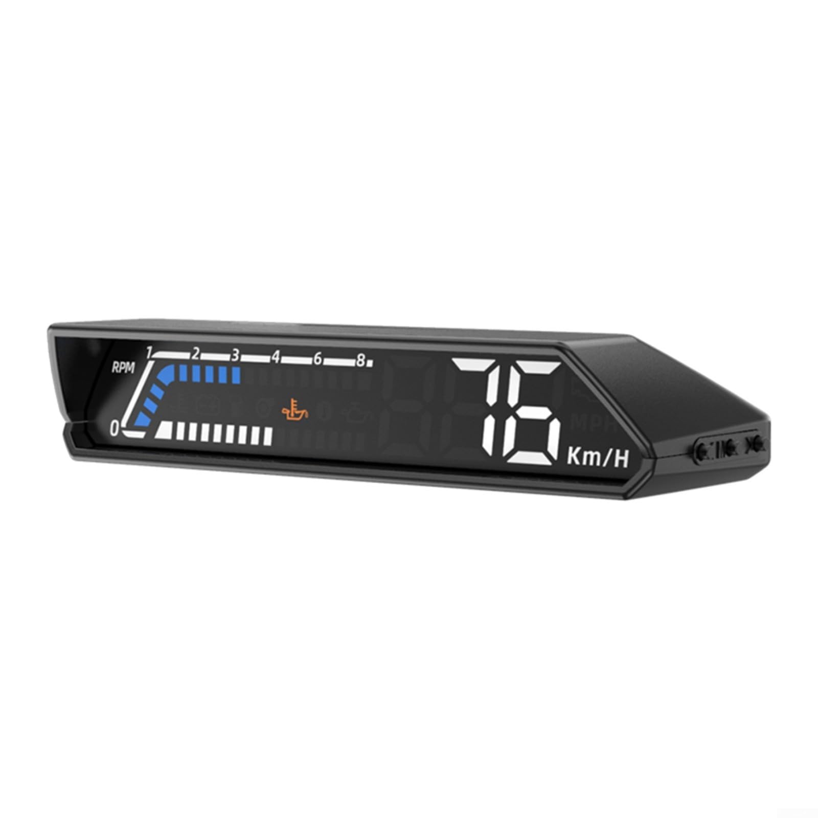 Coche HUD Head Up Display OBD2 Velocidad RPM para indicador de