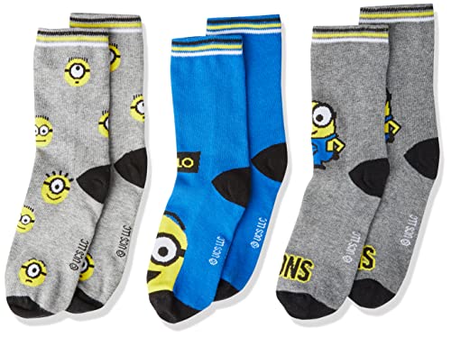 MINIONS Jungen Socken im 3er Pack Mehrfarbig 31-36 Cover