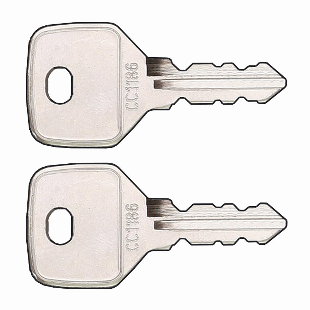 Lockdoctor.biz Silver Pair Of Replacement Ronis Wss Locker Keys (Range Cc001-Cc2000) | Cc Series Key For Link, Biocote & Elite Lockers | Key Number Required | 2 Keys Supplied