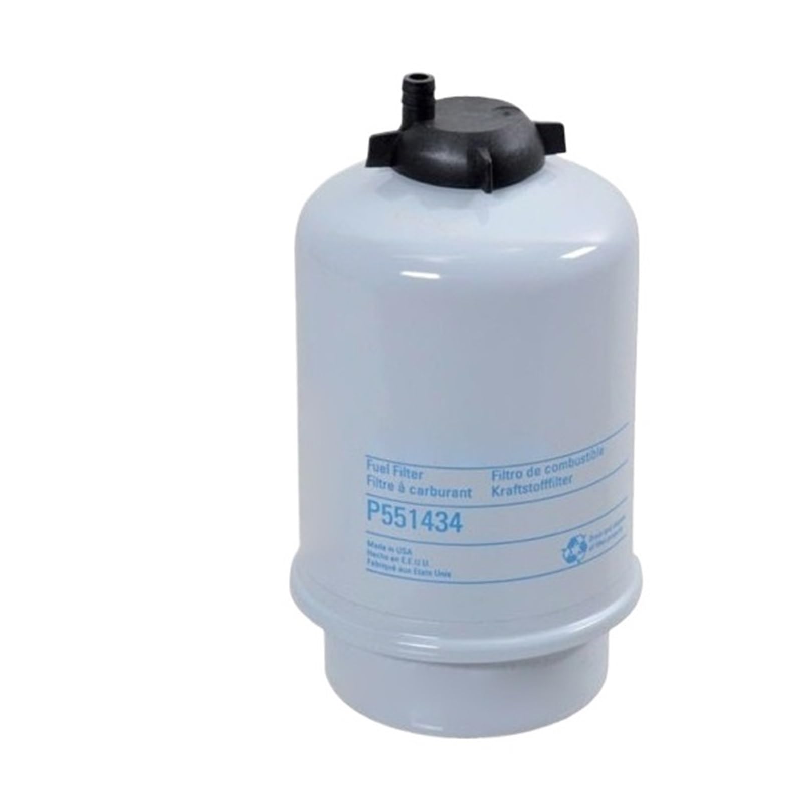 Elemento filtrante de combustible P551434 compatible con retroexcavadora 6