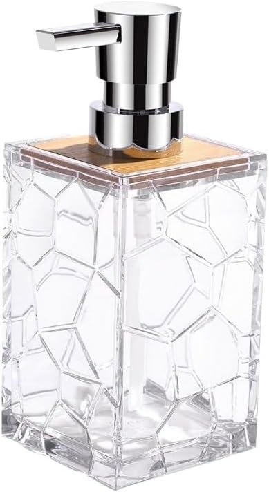 Kitchen Bathroom Portioning Bottles Acrylic Soap Dispenser for Countertop Dispensing Bottle