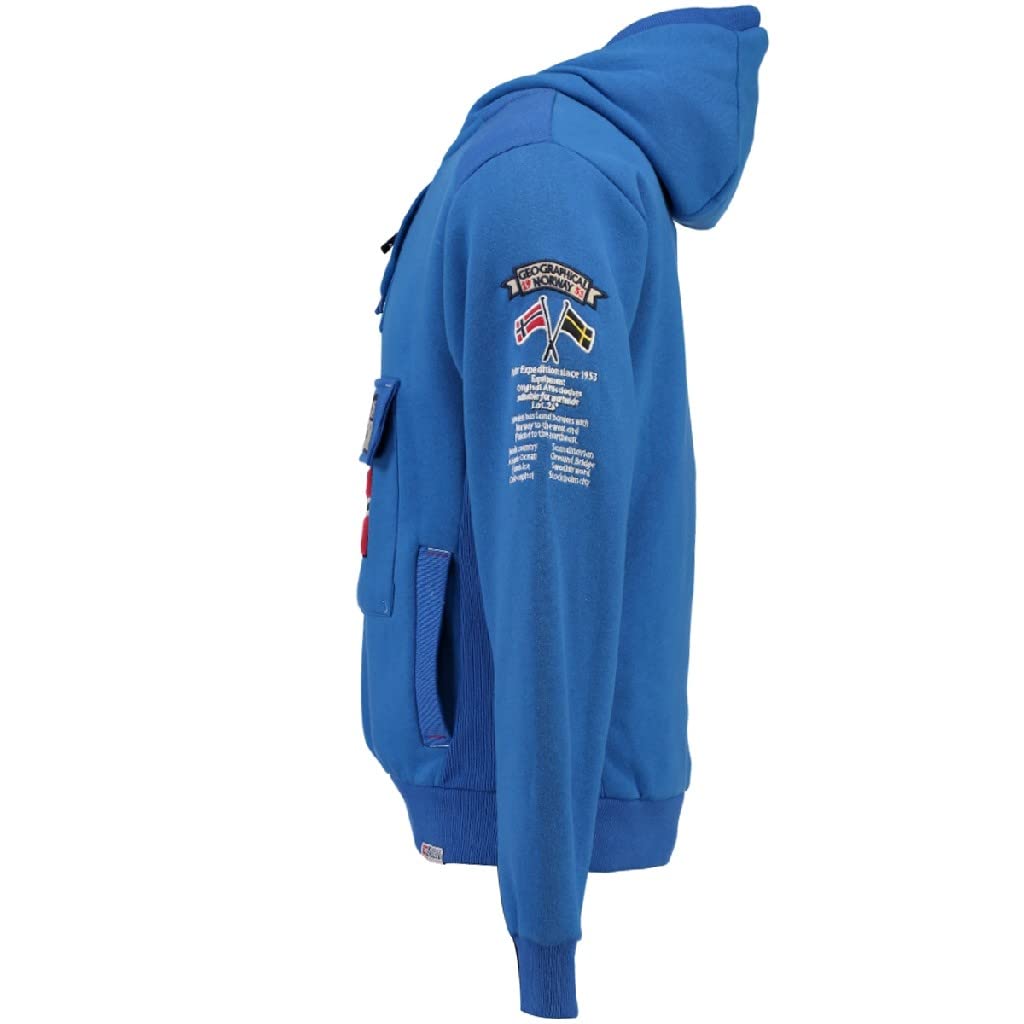 Geographical Norway - Felpa con cappuccio da uomo a maniche lunghe, modello Gymclass