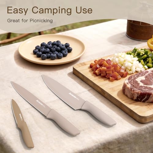 Astercook Knife Set 13 Pieces Kitchen Knives Set with Healthy Anti Rust Coating - image 7