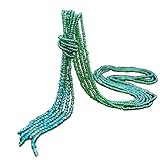 Smiling sunflower Colorful crystal beaded cardigan necklace, layered beaded tassels handmade long necklaces for women and girls -green